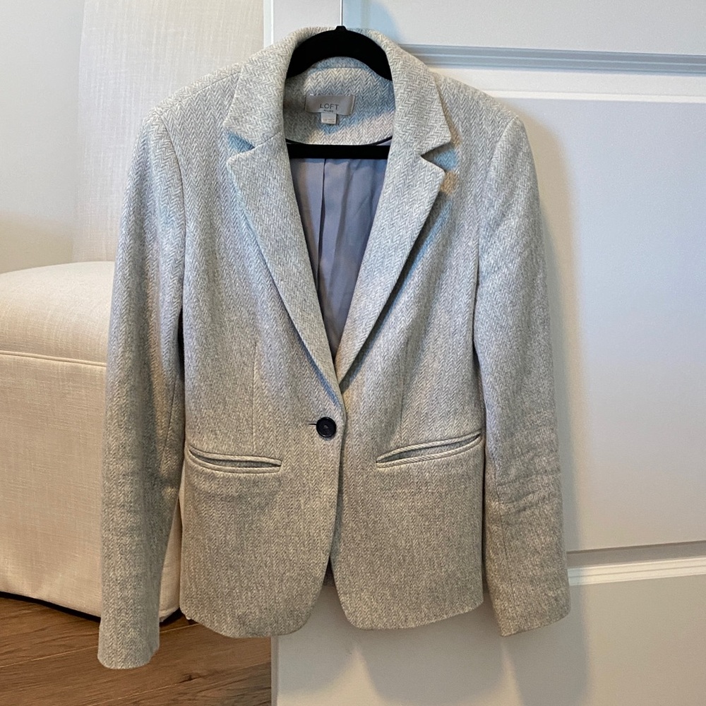 LOFT Light Gray Women's Blazer